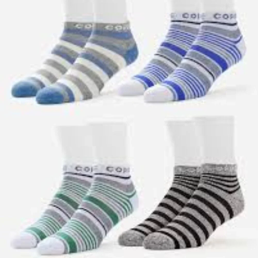 NWT- TOMMIE COPPER ULTRATEMP ANKLE COMPRESSION SOCKS 4-PACK SIZE 9-12 - Picture 1 of 2
